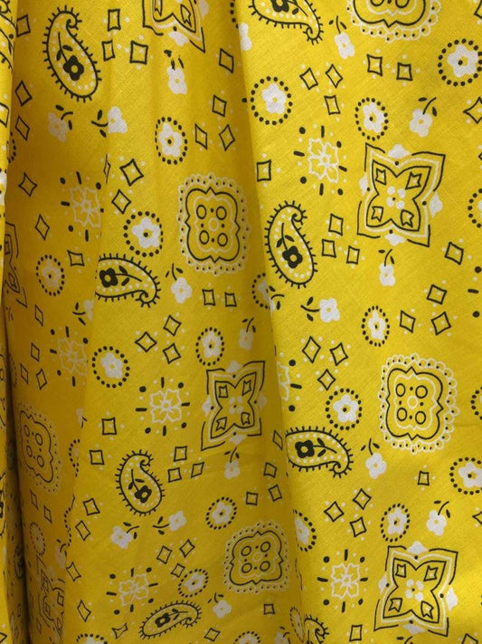 Sedona Designz Bandana Print Poly Cotton Fabric for Crafts