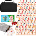 Rummy Cube Game 6 Players with Portable Travel Case - Family Strategy