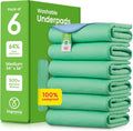 IMPROVIA Washable Underpads 34ft x 36ft Pack of 6 - Heavy Absorbency