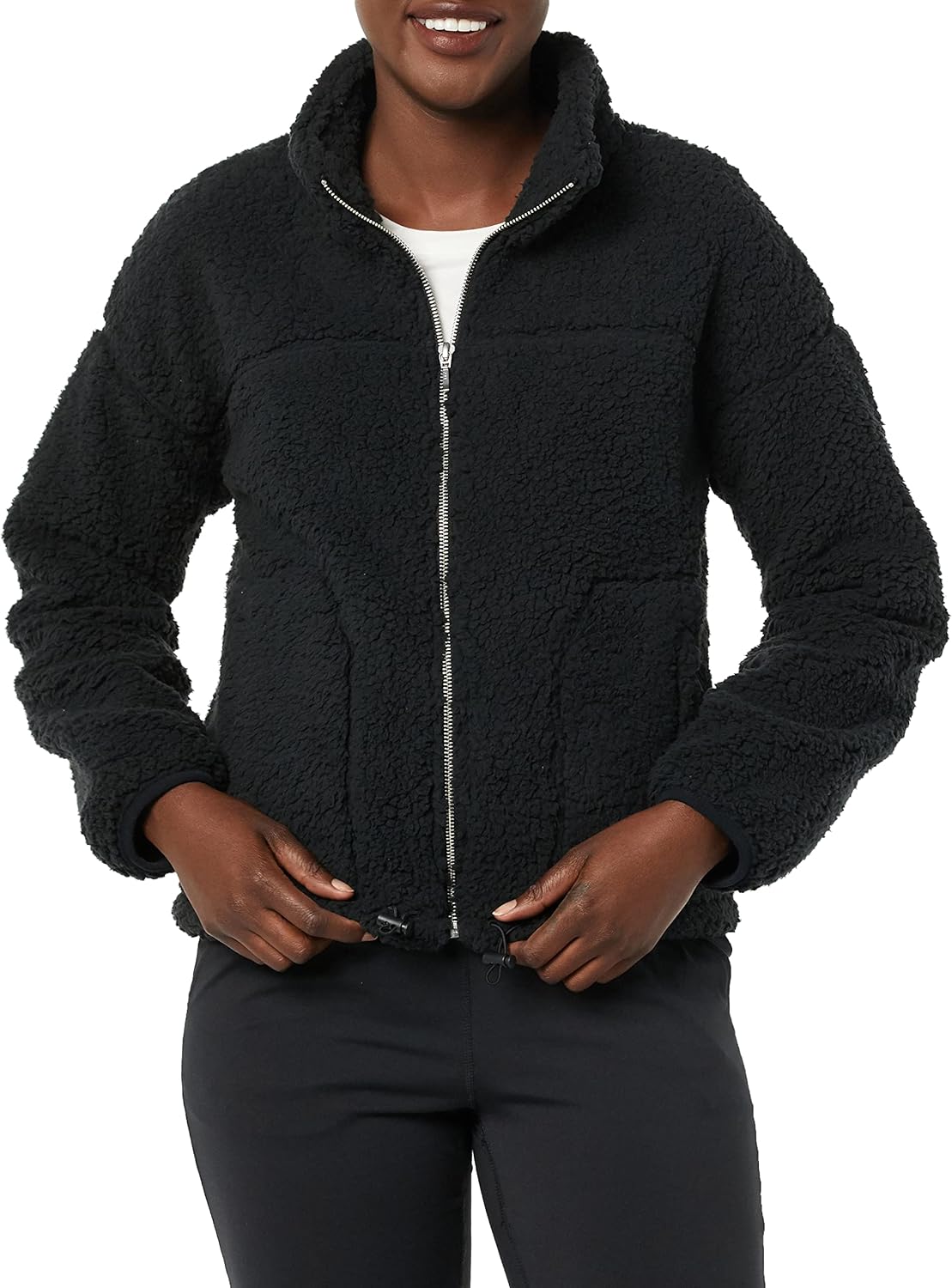 Women's Fleece Zip-Up Sherpa Jacket for Ultimate Warmth