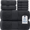 DAN RIVER 8 PC Luxury Bath Towels Set - Soft, Absorbent 600 GSM