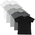 Unisex-Baby 5-Pack Organic Cotton Short Sleeve T-Shirts - Soft 5-Pack