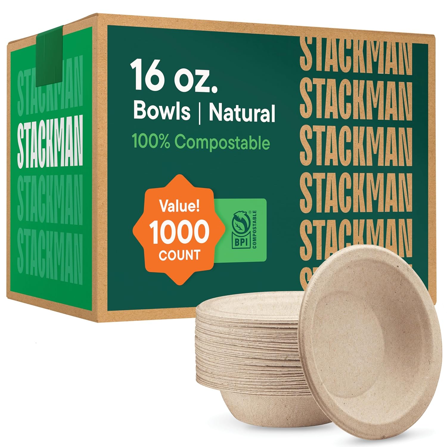 100% Compostable Paper Bowls for Eco-Friendly Dining Needs