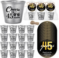 50 Set 45th Birthday Shot Glasses Party Favors - Complete Souvenir