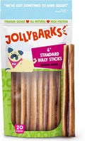6 Inch Bully Sticks for Small Dogs - Odorless High Protein Treat