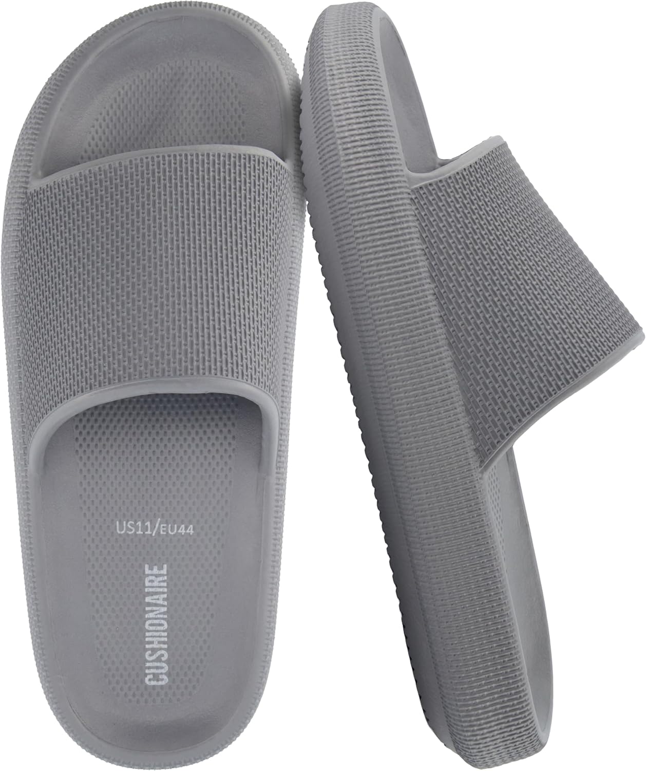 CUSHIONAIRE Feather EVA Mens Sandals for Ultimate Comfort