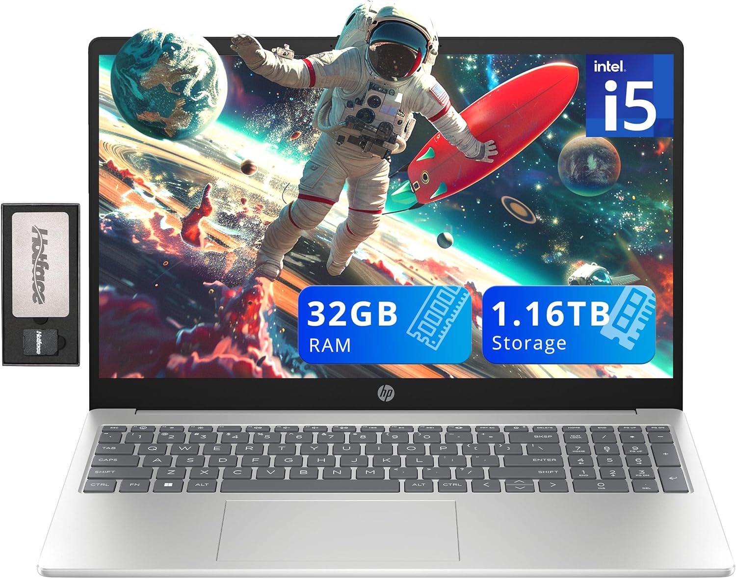HP Pavilion 15.6 FHD Laptop with Intel i5 and 32GB RAM