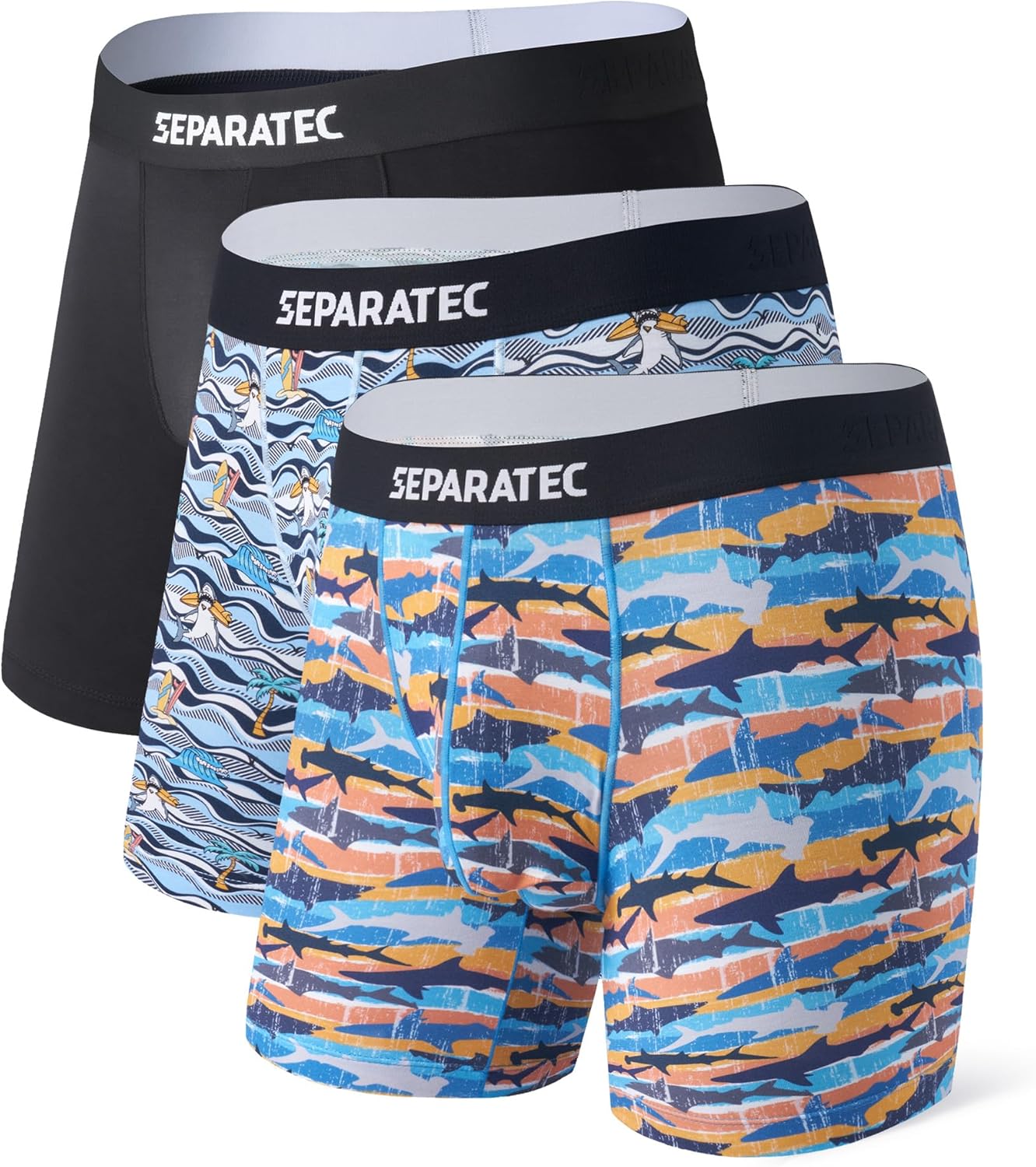 Separatec Christmas Underwear for Men with Dual Pouch Comfort
