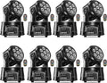 8PCS U`King Moving Head Light RGBW 7x10W Beam - Compact Stage Wash