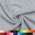 Pico Textiles 5 Yards Bolt - Heather Gray Solid Fleece Fabric - Soft