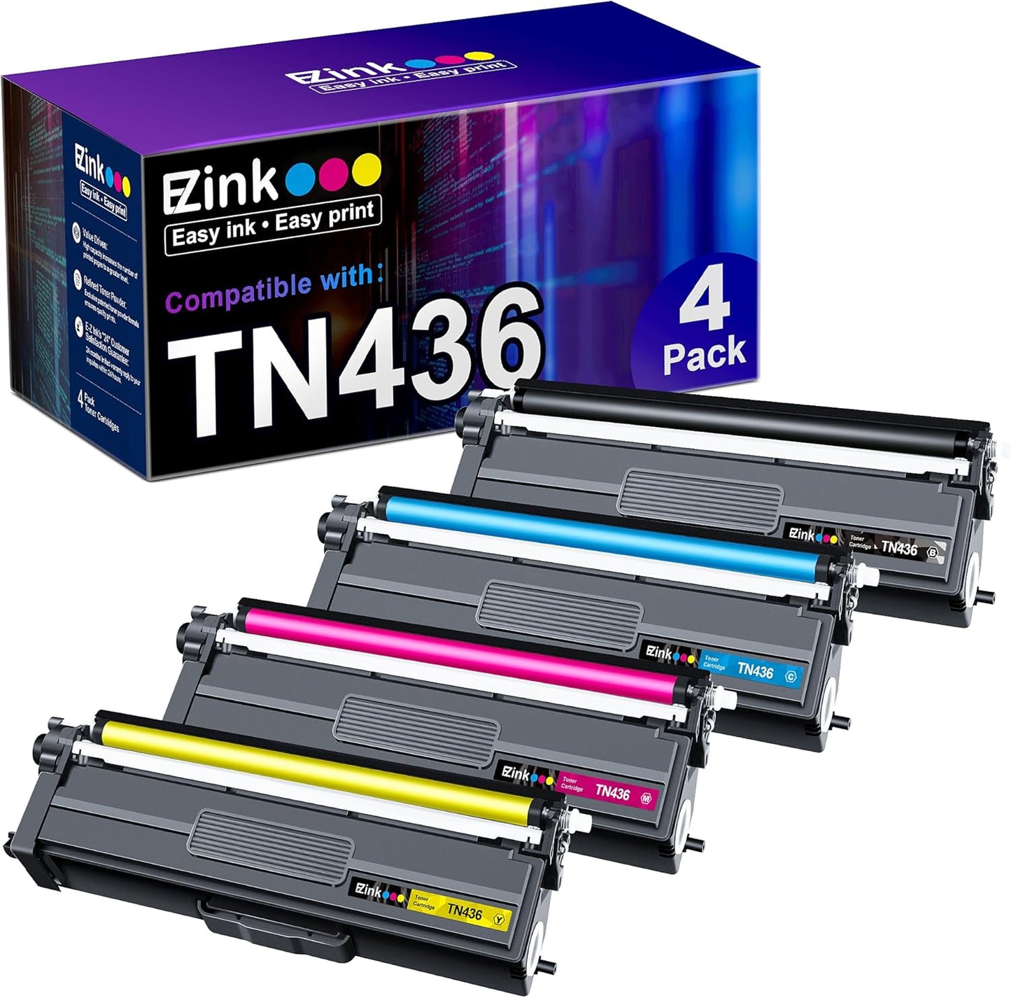 E-Z Ink TN436 Toner Cartridge for Brother Printers