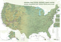 Federal Lands Map 24x36 Poster - Comprehensive Visit Tracker