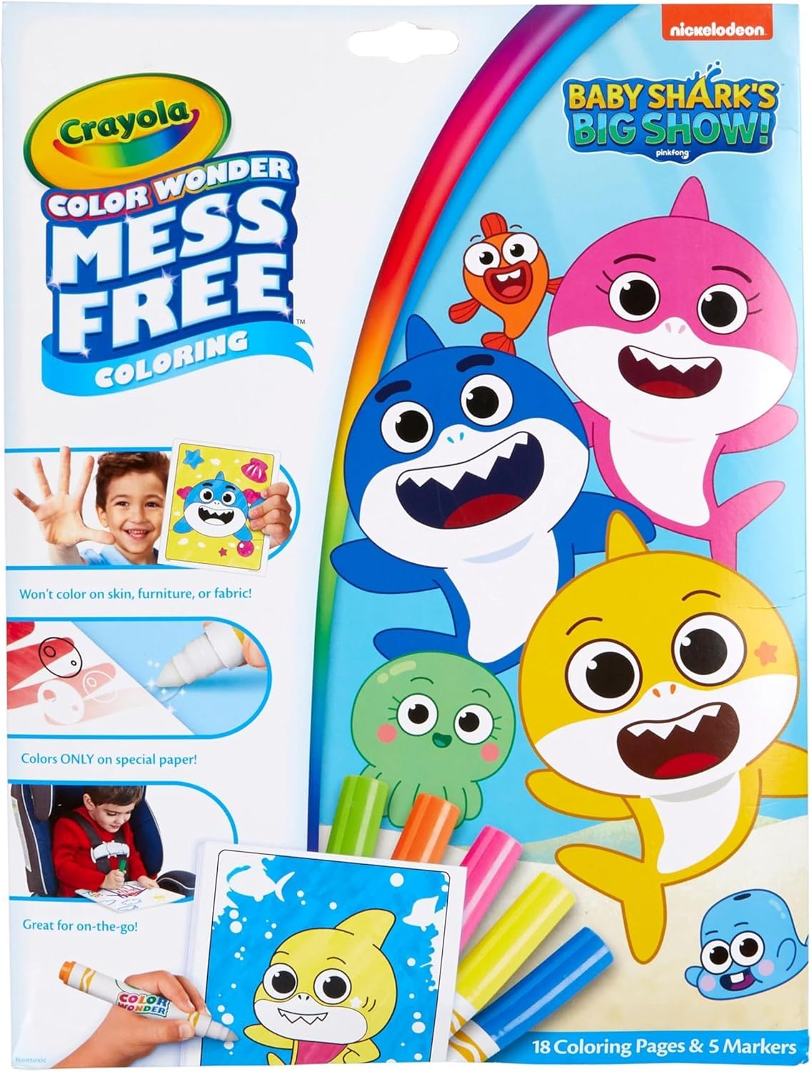 Crayola Baby Shark Color Wonder - Mess-Free Toddler Fun