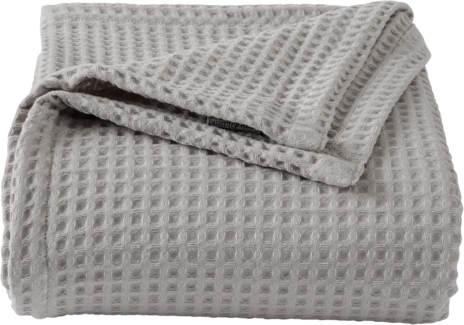 100% Cotton Waffle Weave Bed Blanket for All-Season Comfort
