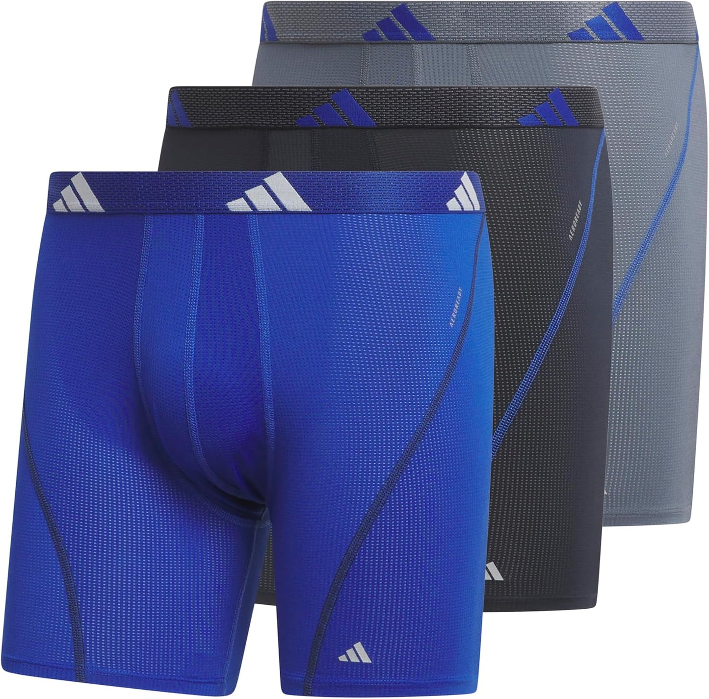 adidas Men's Performance Athletic Mesh Boxer Briefs 3-Pack
