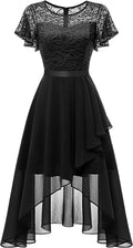 Wedtrend Women's Formal Dresses Ruffle Wedding Guest Dress - Lace
