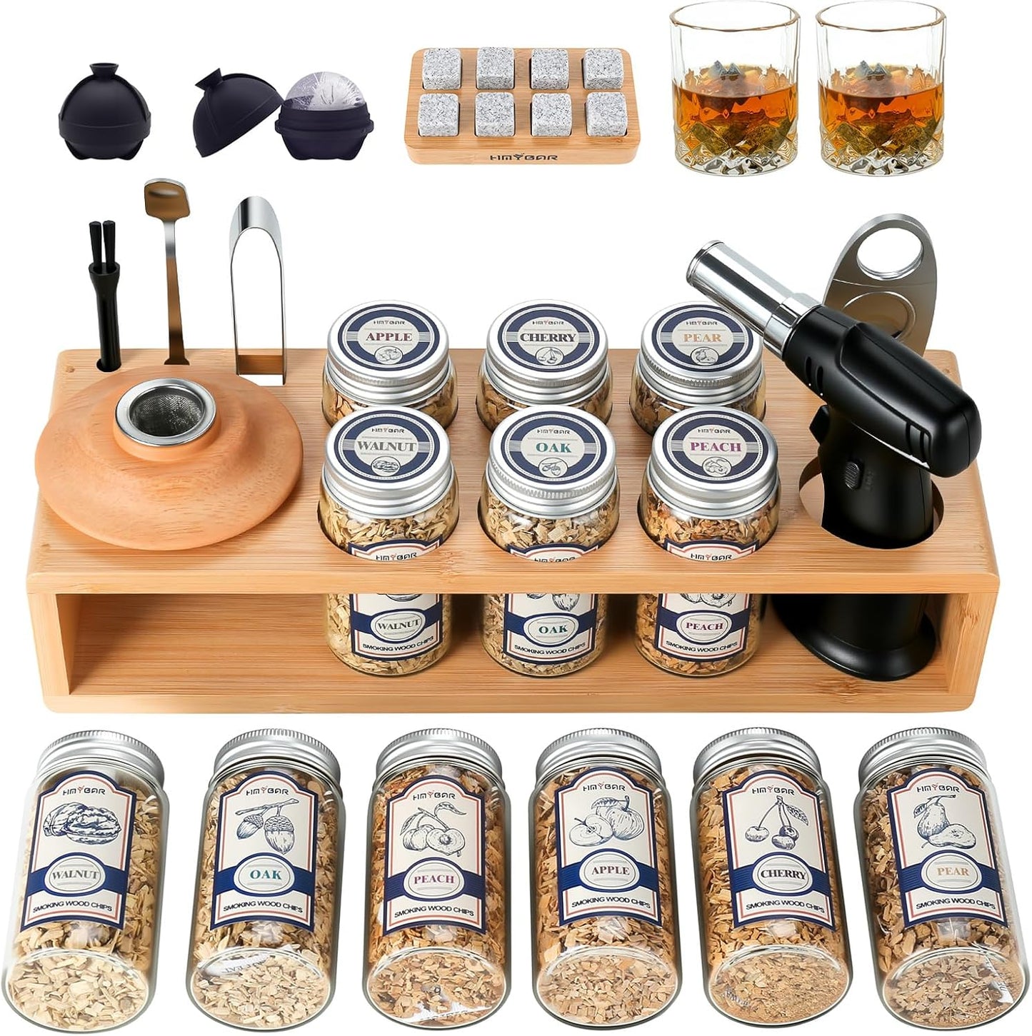 Whiskey Smoker Kit with Torch for Rich and Smoky Flavor