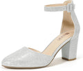 Closed Toe Chunky Heels for Women 3 in - Comfortable Dress Pumps