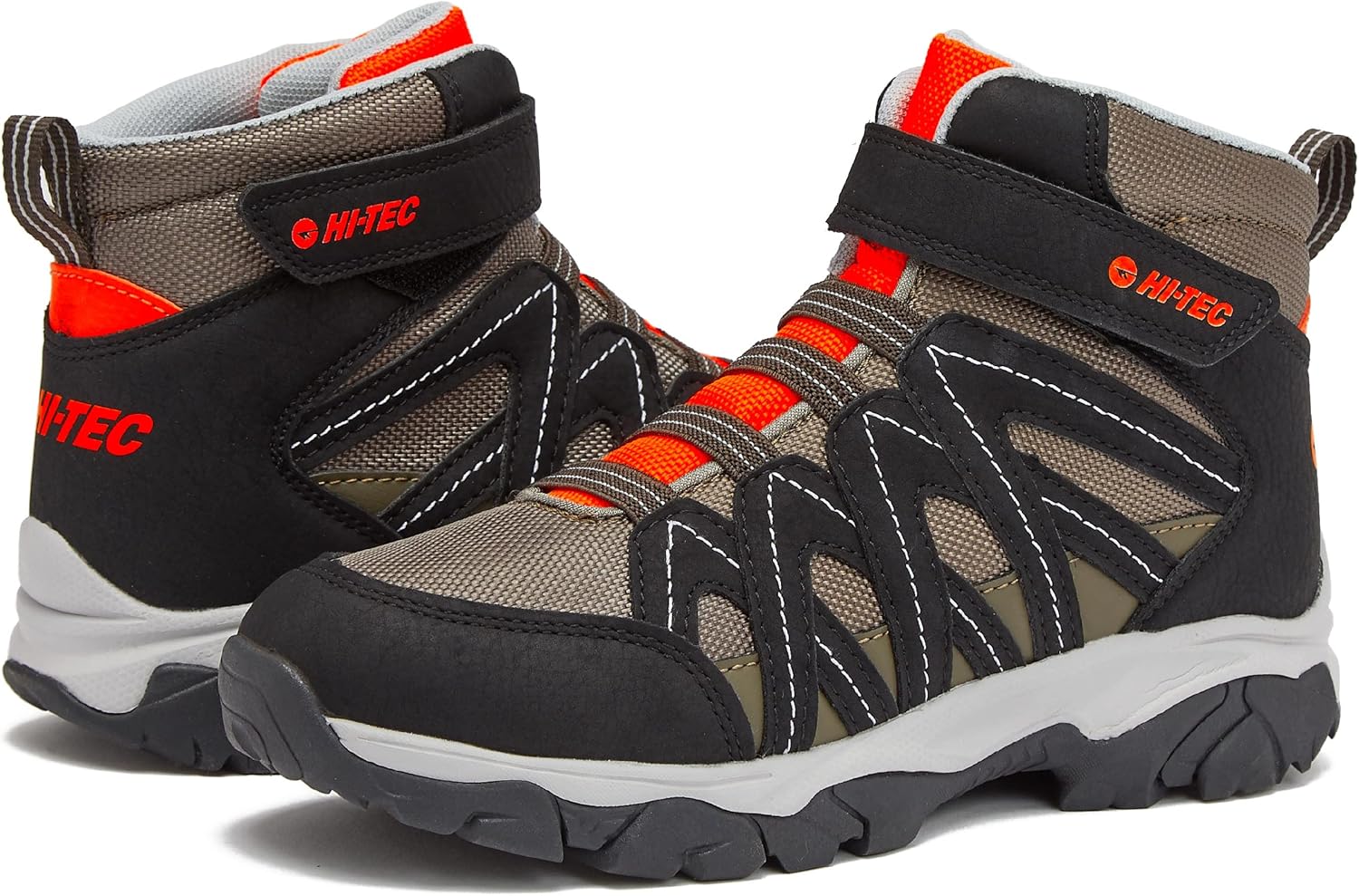 HI-TEC Ravus Blast Mid Boys Hiking Boots - Lightweight & Breathable