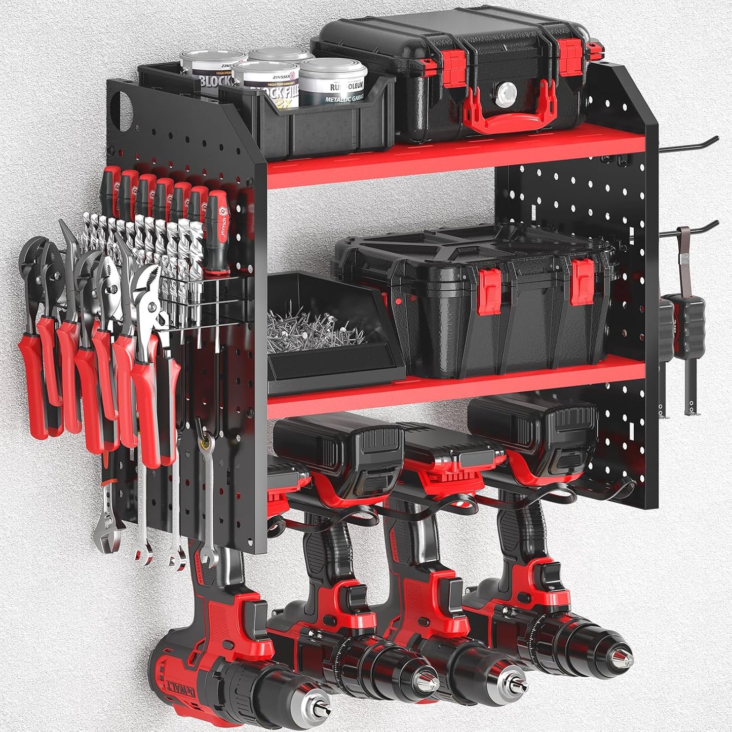 KAFAHOM Power Tool Organizer for Efficient Tool Storage