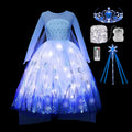 Light Up Princess Costume Dress for Girls - LED Magical Party Dress