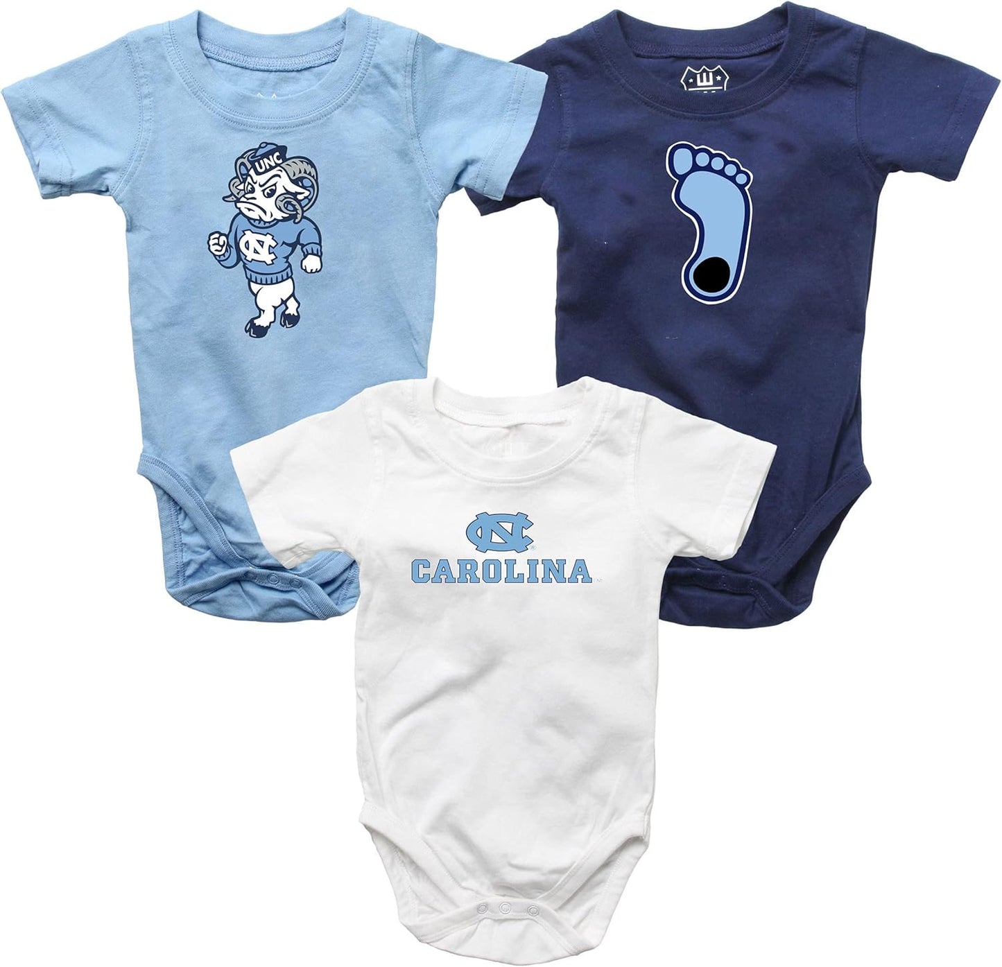 Wes and Willy Baby College Team Cotton Rompers 3 Pack Review
