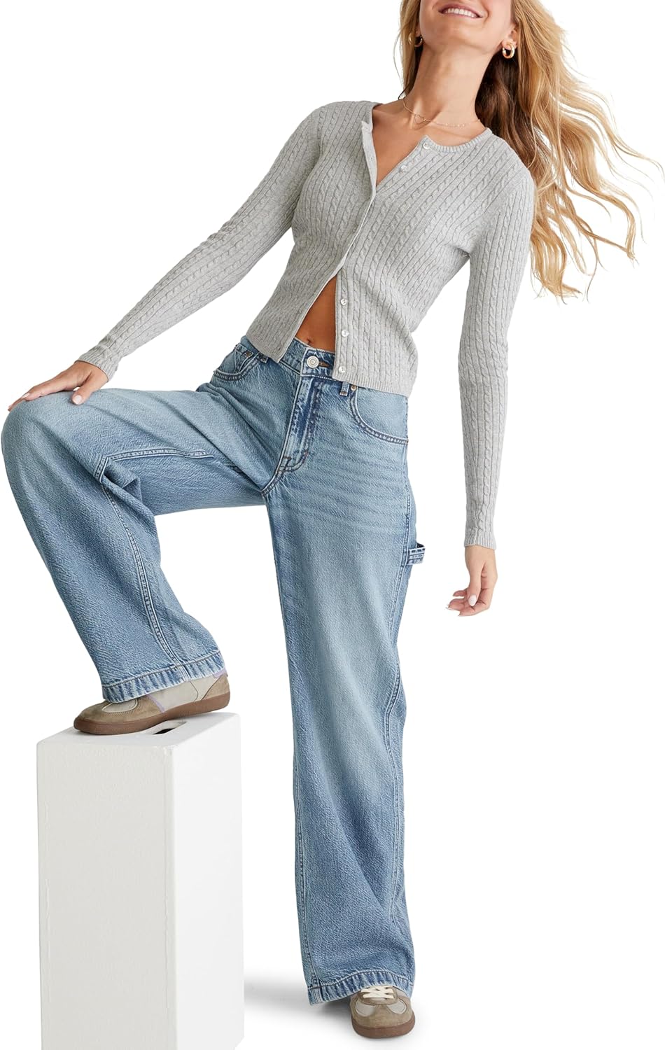AEROPOSTALE Womens Carpenter Baggy Jean for Ultimate Comfort