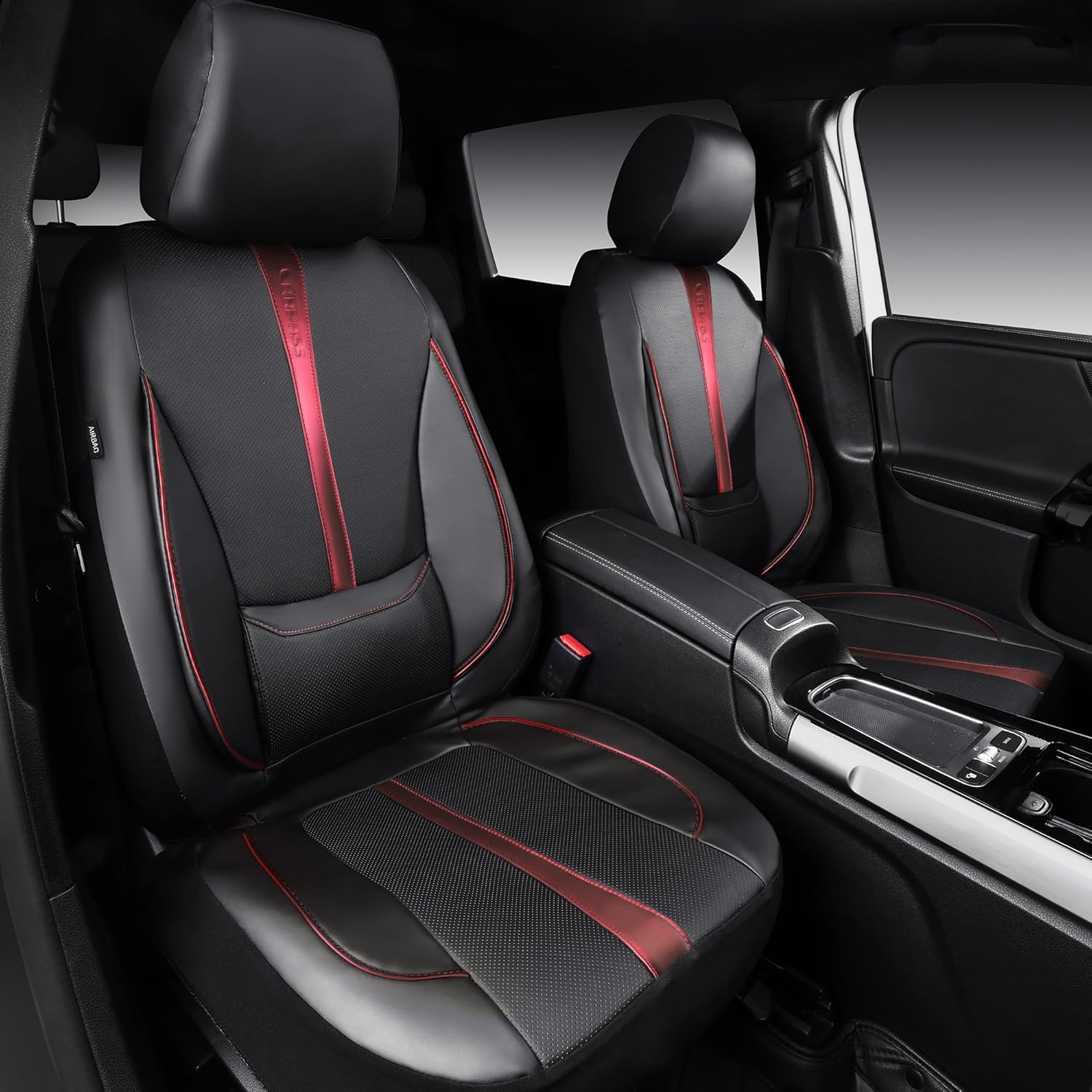 Premium Nappa Leather Car Seat Covers with 3D Foam Support