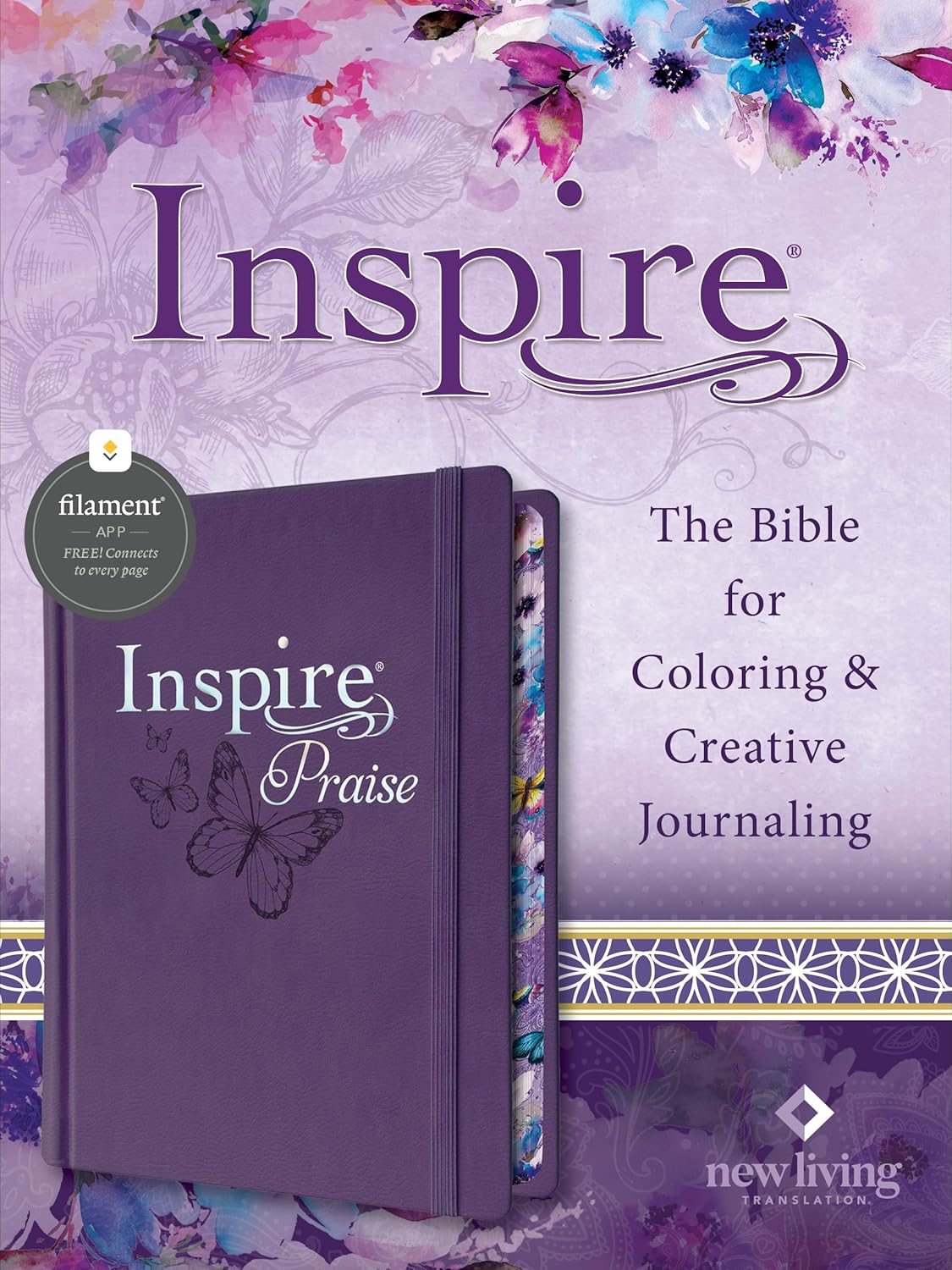 Inspire PRAISE Bible NLT for Coloring & Creative Journaling
