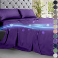 Cooling Sheets Queen Set 4pcs - Luxurious Ultra-Soft Cooling Bed