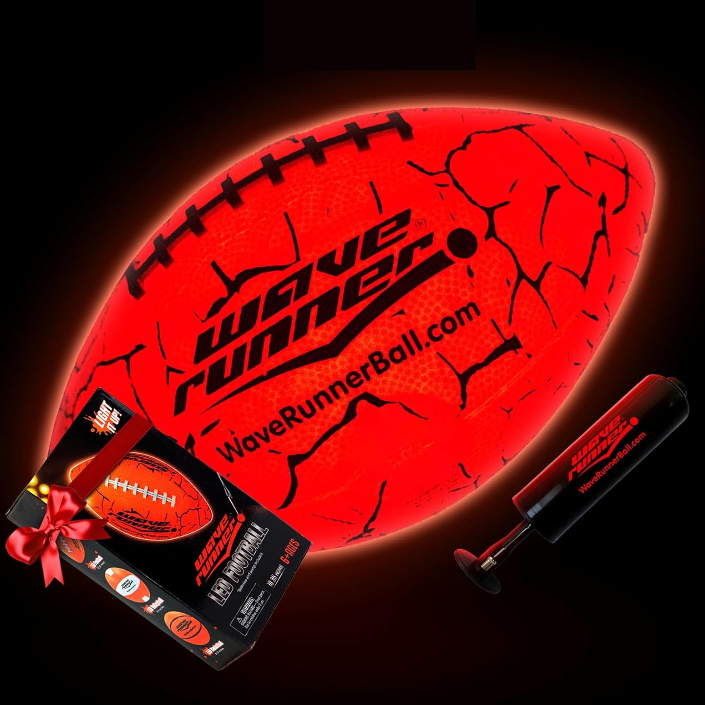 Wave Runner Light-Up Football - Glow in The Dark Fun!