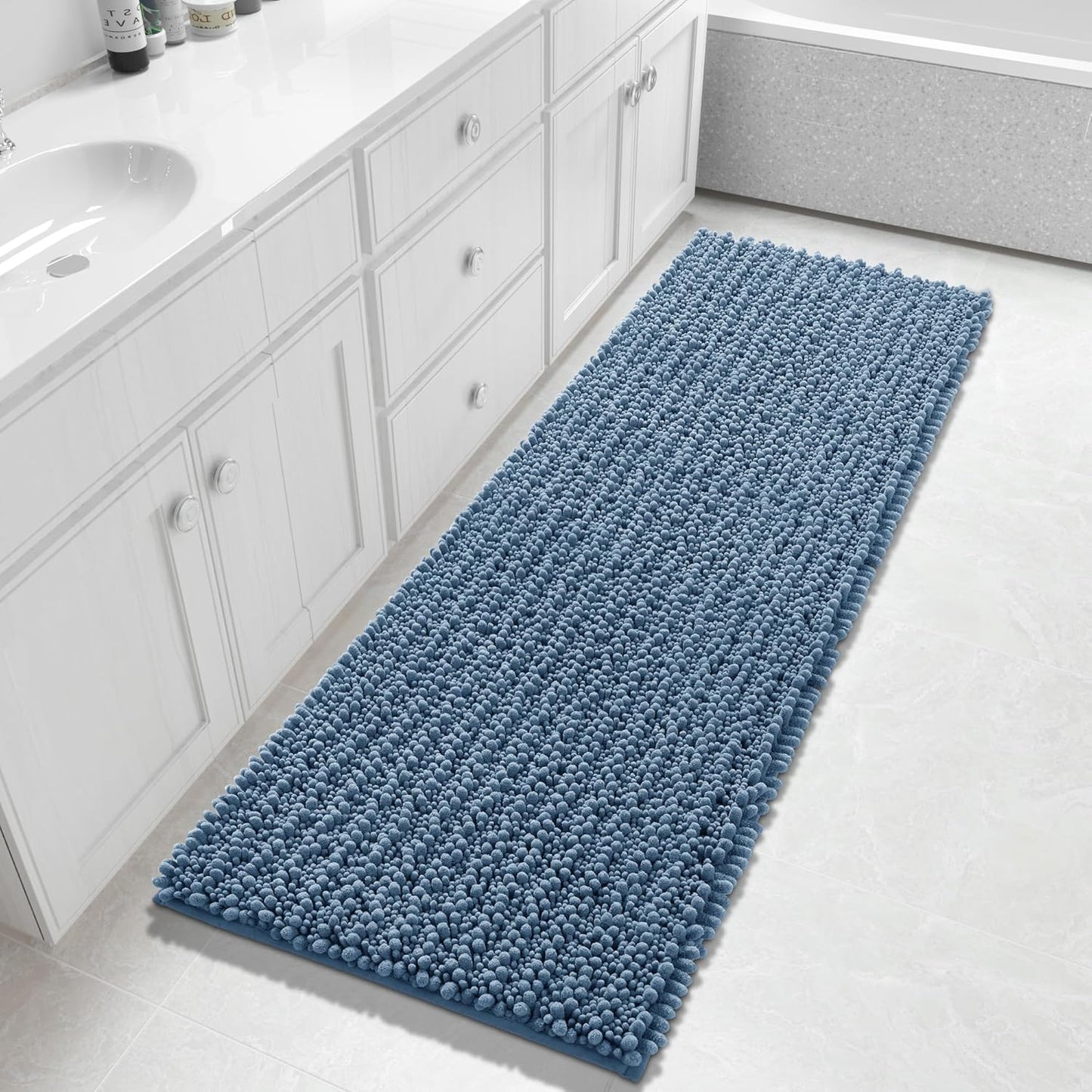 Yimobra Bathroom Runner Rug 60x24 Inch - Soft Chenille Mat