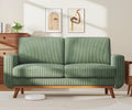 Vesgantti 68ft Loveseat Sofa - Green Corduroy Deep Seat Comfort
