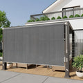 Outdoor Roller Shade for Patio 8ft x 6ft - Cordless Privacy Screen