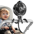 Koonie Rechargeable Stroller Fan - Silent & Flexible