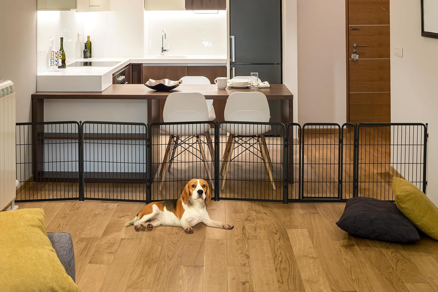 FXW Dog Gate Extra Wide for Indoor Use with Adjustable Width