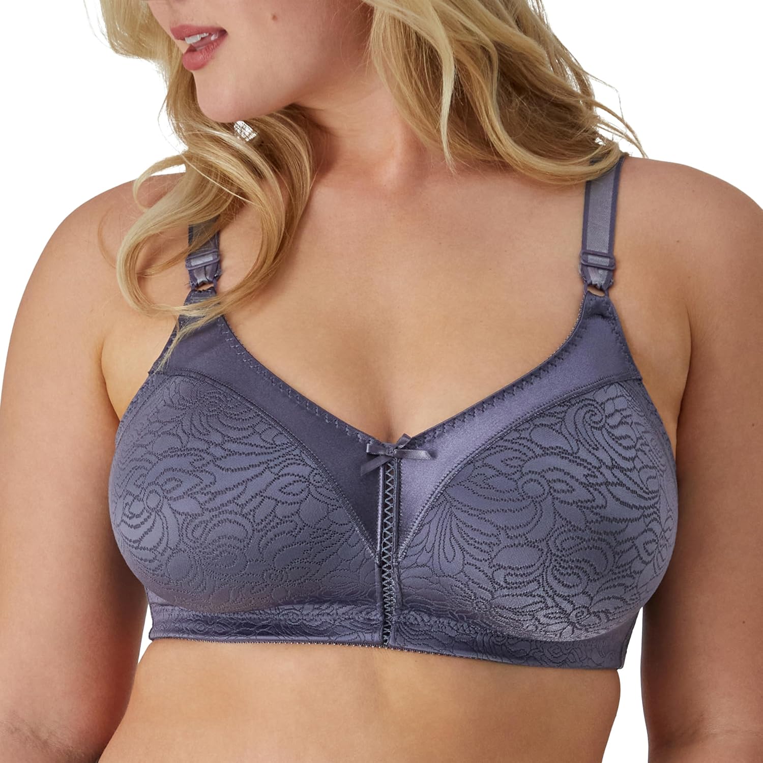 Bali Women's Double Support Wireless Lace Bra for Comfort