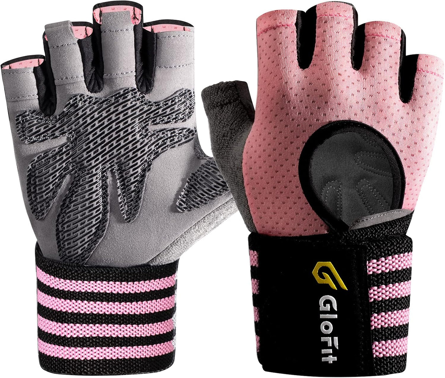 Glofit Anti-Slip Workout Gloves with Wrist Support
