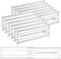 4 in Regular Upgrade Drawer Dividers 12 Pack - Expandable Clear