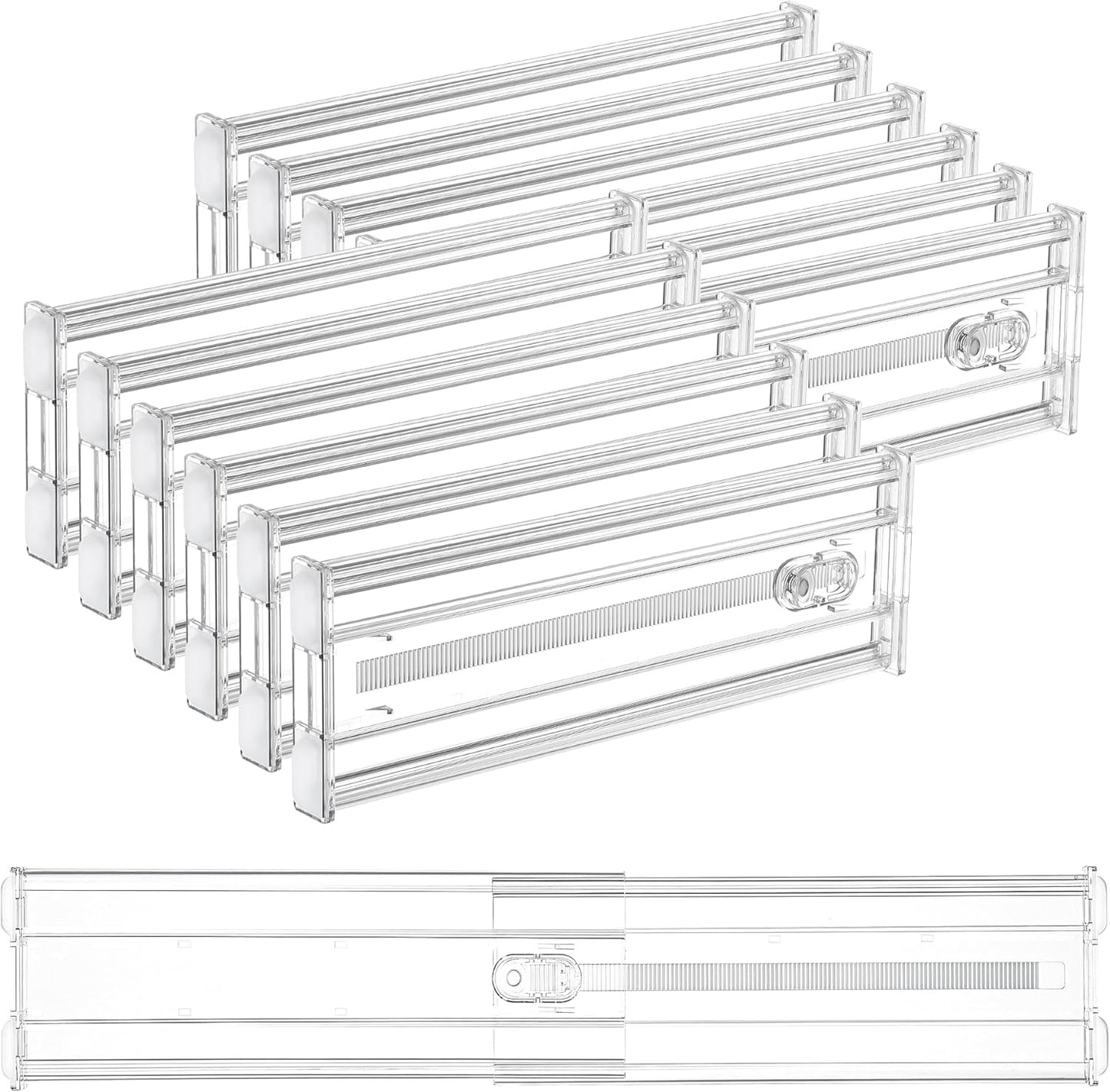 Vtopmart 12 Pack 4in Drawer Dividers for Clothes Organization