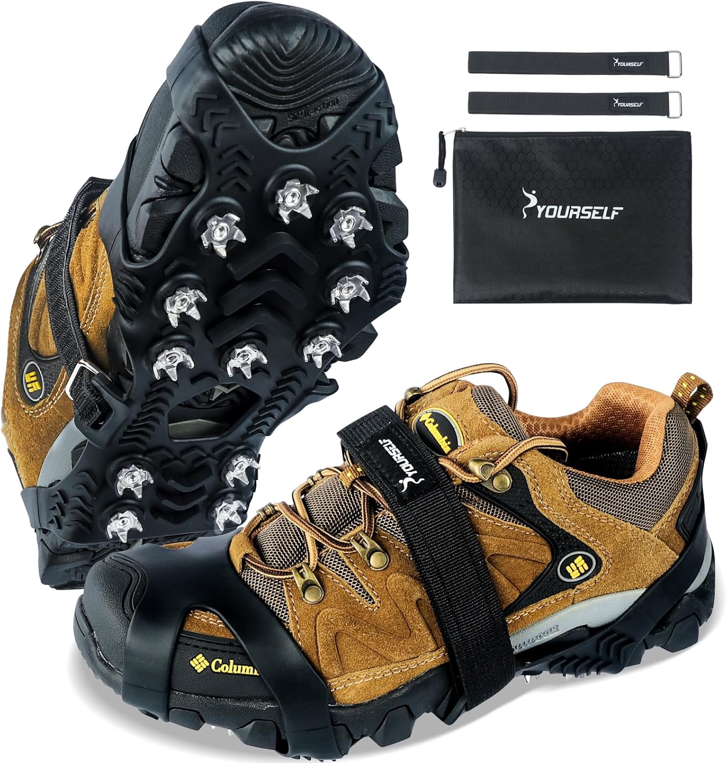 SYOURSELF Ice Cleats - Non Slip Snow Traction