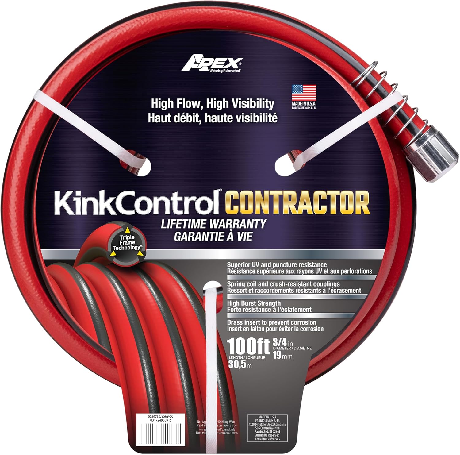 Kink Control Contractor Grade Hose with High Burst Strength