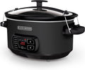 BLACK+DECKER 7-Quart Slow Cooker Chalkboard Exterior - Locking Lid