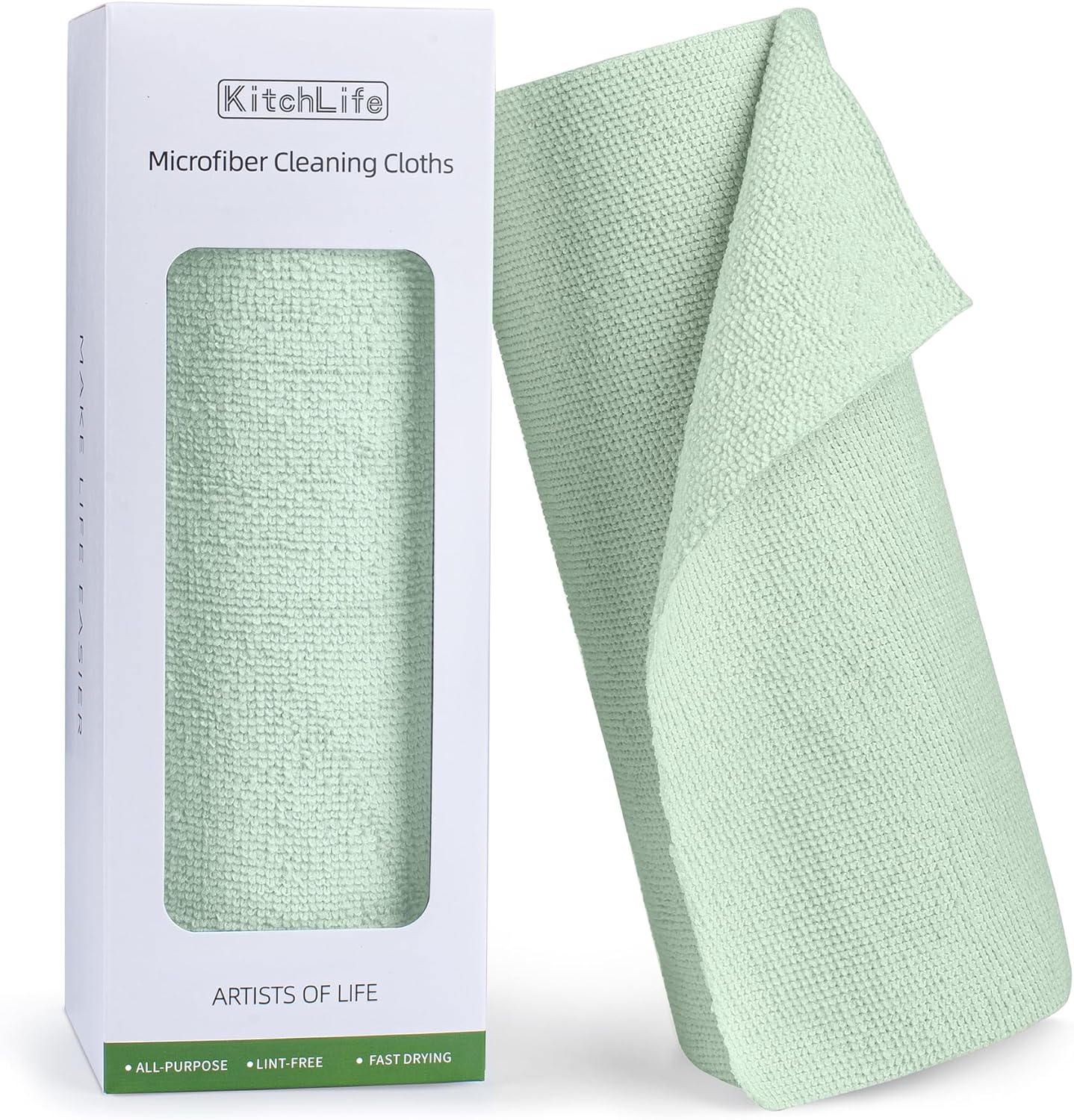 KitchLife Reusable Microfiber Roll - 20 Lint-Free Sheets