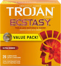 Trojan Ultra Ribbed Ecstasy & Extended Pleasure Condom Bundle