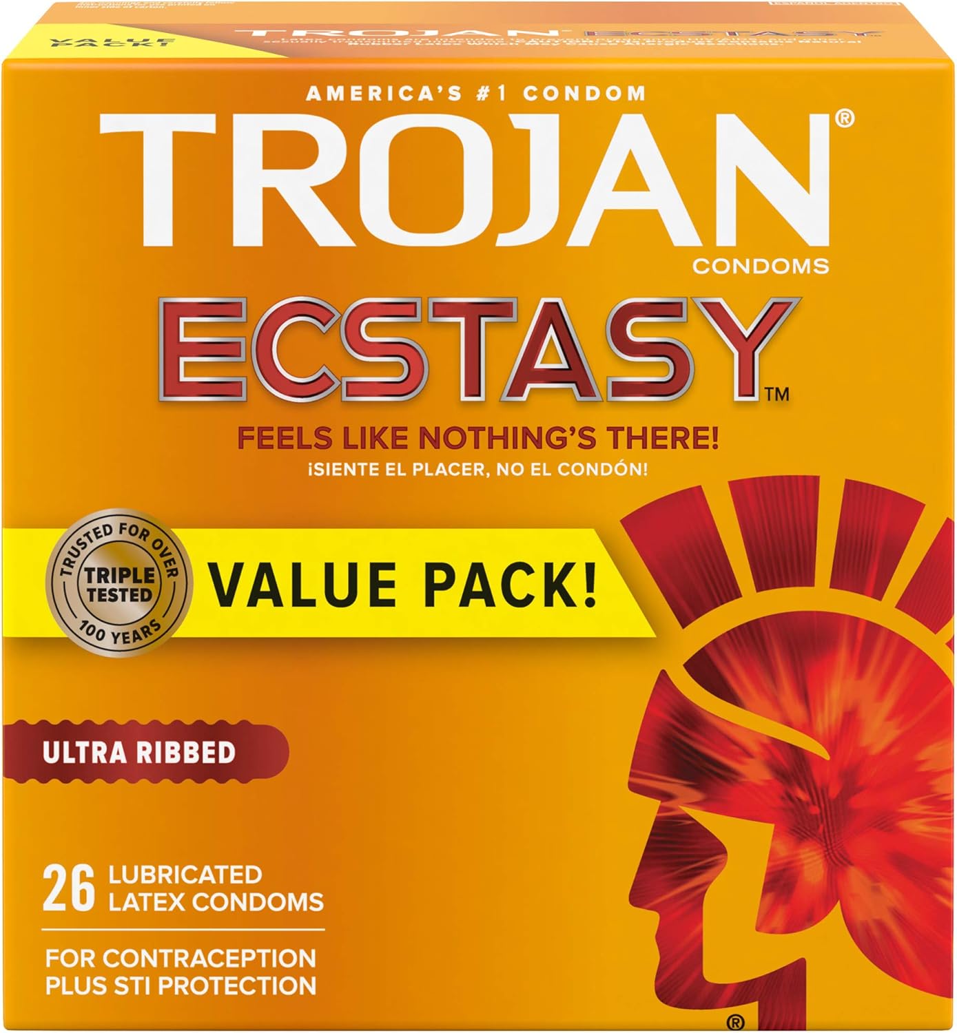 Trojan Ultra Ribbed Ecstasy and Extended Pleasure Condom Bundle