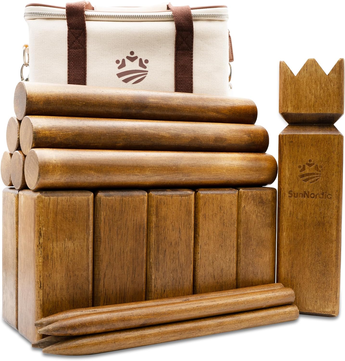 Kubb Yard Game Set for Outdoor Fun - Perfect for All Ages