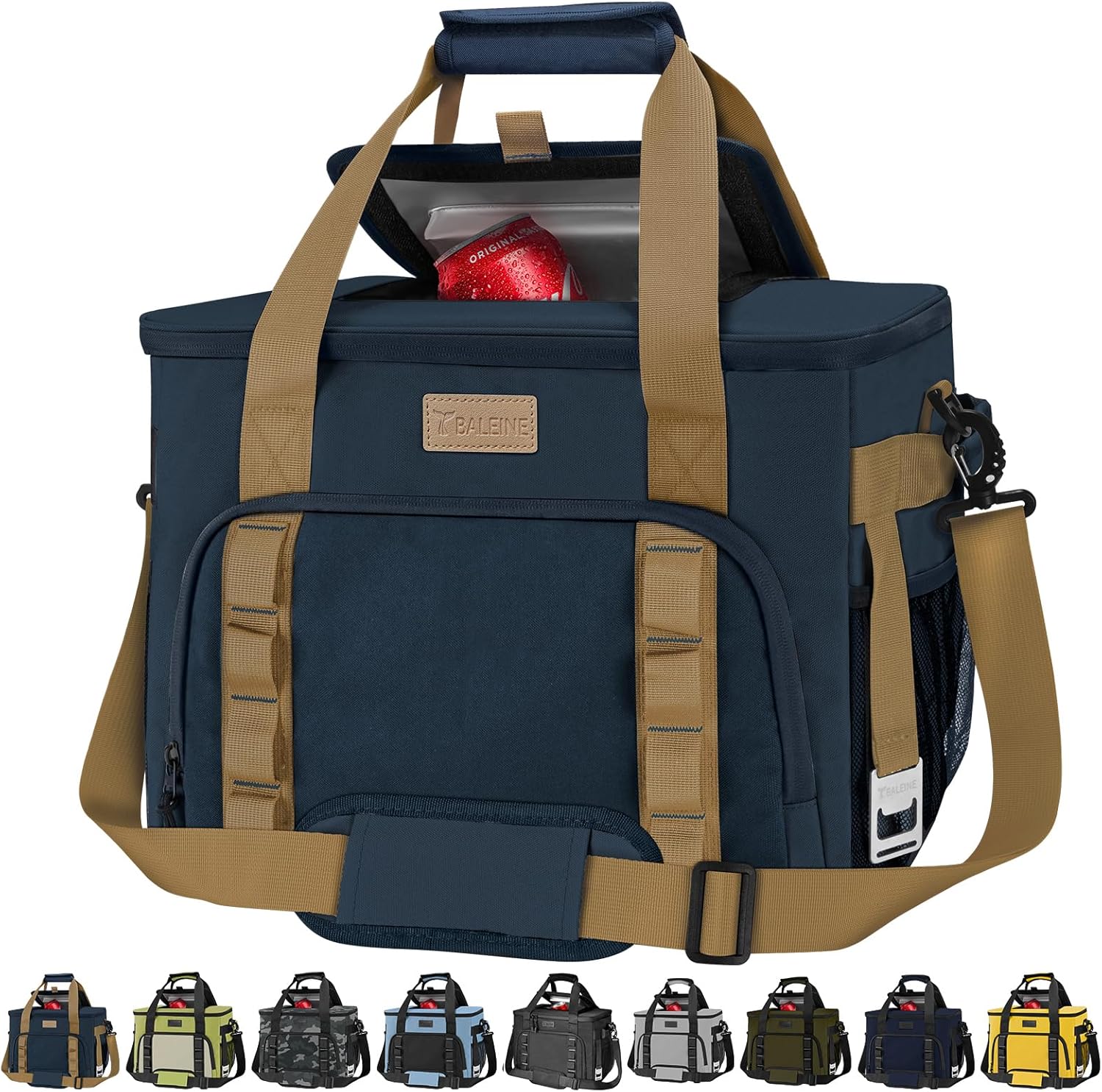 BALEINE Extra Large Soft Cooler: Leakproof & Portable - 40/60 Can Capacity!