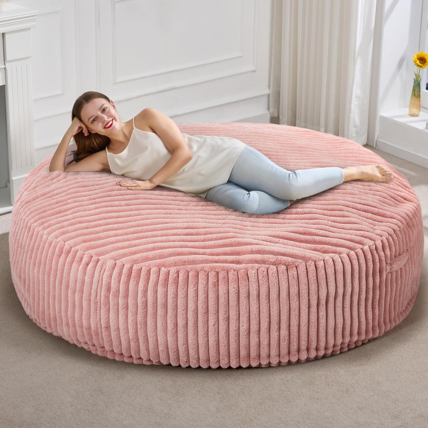 Hobestluk 6ft Bean Bag Chair for Adults - Cozy and Versatile