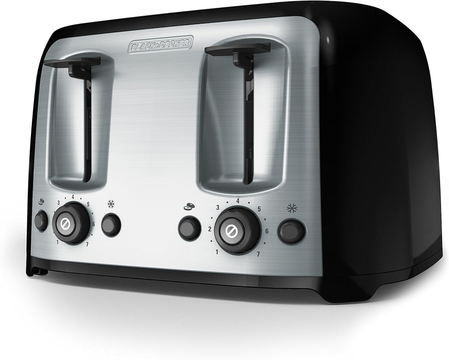 BLACK+DECKER 4-Slice Toaster with Extra Wide Slots and More